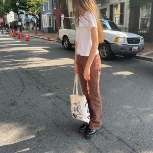 BRANDY MELVILLE brown corduroy pants